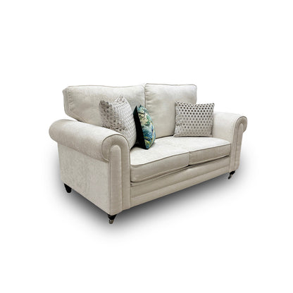 'Melody' Pearl Chenille Fabric 2 Seater Sofa Bed
