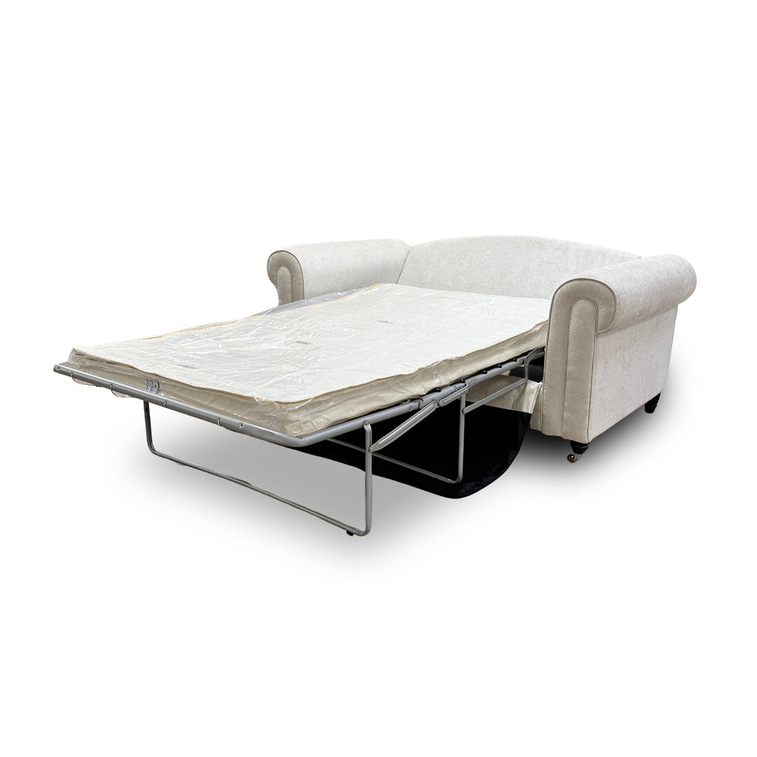 'Melody' Pearl Chenille Fabric 2 Seater Sofa Bed