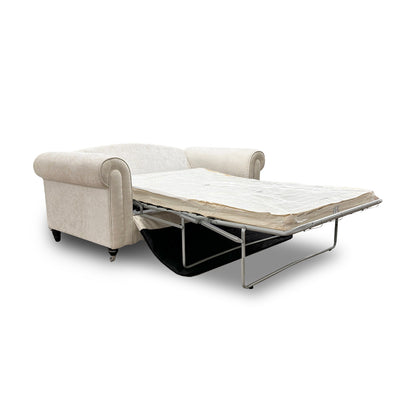 'Melody' Pearl Chenille Fabric 2 Seater Sofa Bed