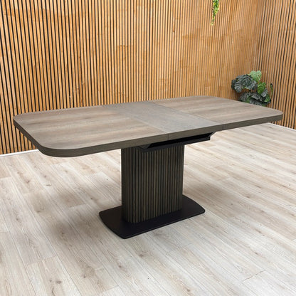 'Jai' Dark Oak Small Extending Dining Table Furniture Village