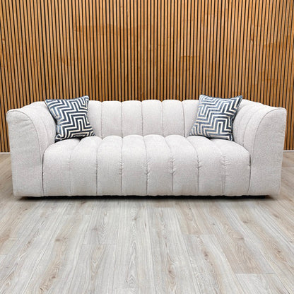 Michelle Keegan Home 'Mikah' Natural Fabric 3 Seater Sofa Very.com