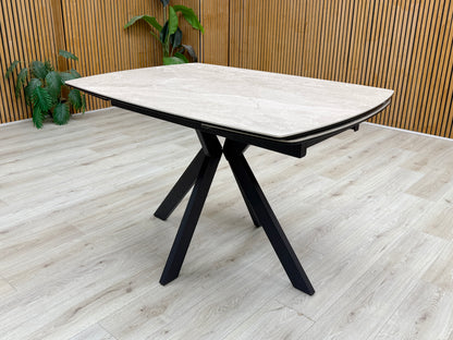 ‘Quattro’ Ceramic Top Extending Draw Leaf Table