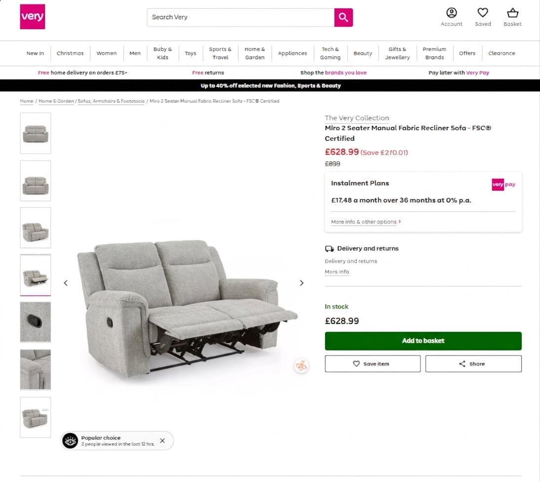Price comparison