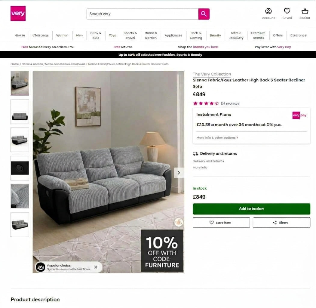 Price comparison
