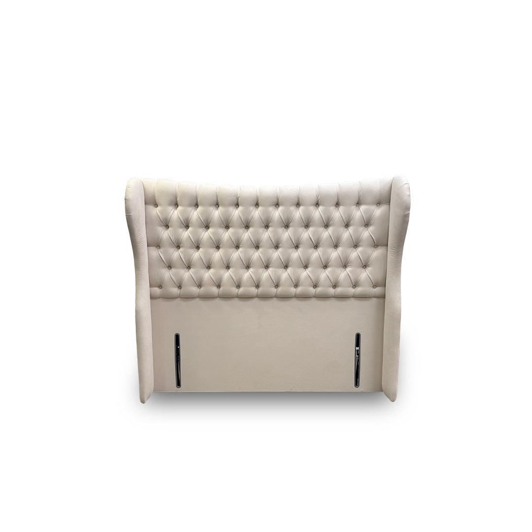 Hypnos ‘Bespoke Hurley’ Imperio 901 Cream Velvet Floor Standing Headboard - King