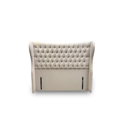 Hypnos ‘Bespoke Hurley’ Imperio 901 Cream Velvet Floor Standing Headboard - King
