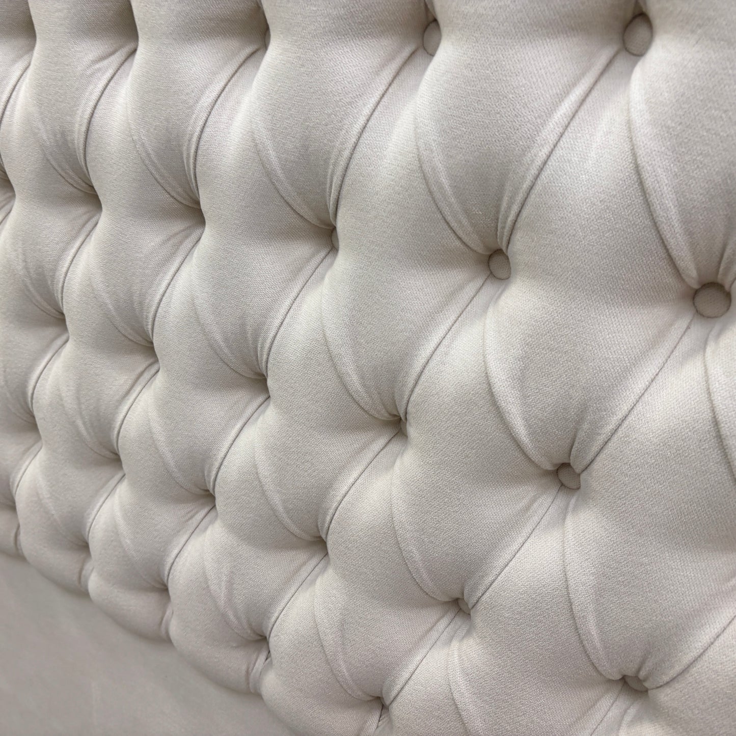 Hypnos ‘Bespoke Hurley’ Imperio 901 Cream Velvet Floor Standing Headboard - King