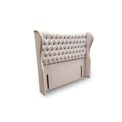 Hypnos ‘Bespoke Hurley’ Imperio 901 Cream Velvet Floor Standing Headboard - King