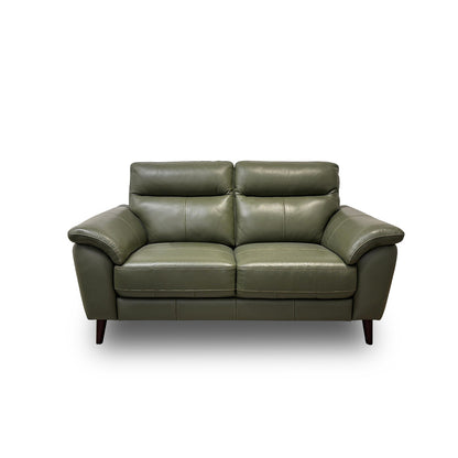 'Jayley' Oslo Pine Leather 2 Seater Sofa