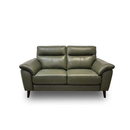'Jayley' Oslo Pine Leather 2 Seater Sofa
