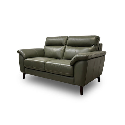 'Jayley' Oslo Pine Leather 2 Seater Sofa