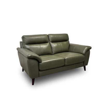 'Jayley' Oslo Pine Leather 2 Seater Sofa