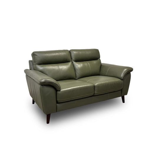 'Jayley' Oslo Pine Leather 2 Seater Sofa