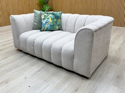 Michelle Keegan Home 'Mikah' Natural Fabric 2 Seater Fabric Sofa