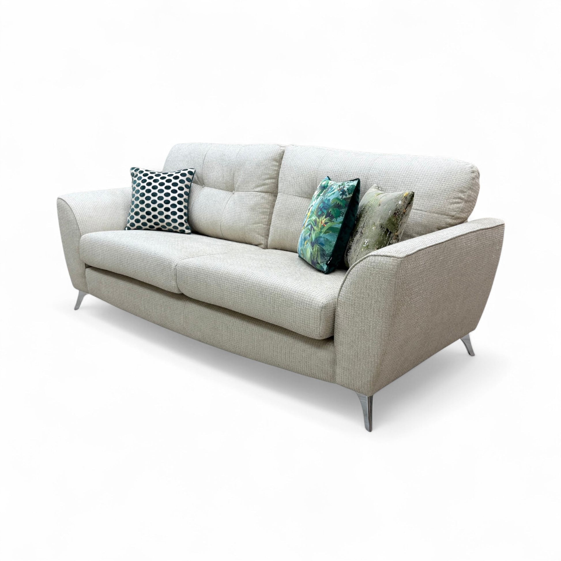 A view showing the sofa's base, legs, or overall structure from a lower angle.