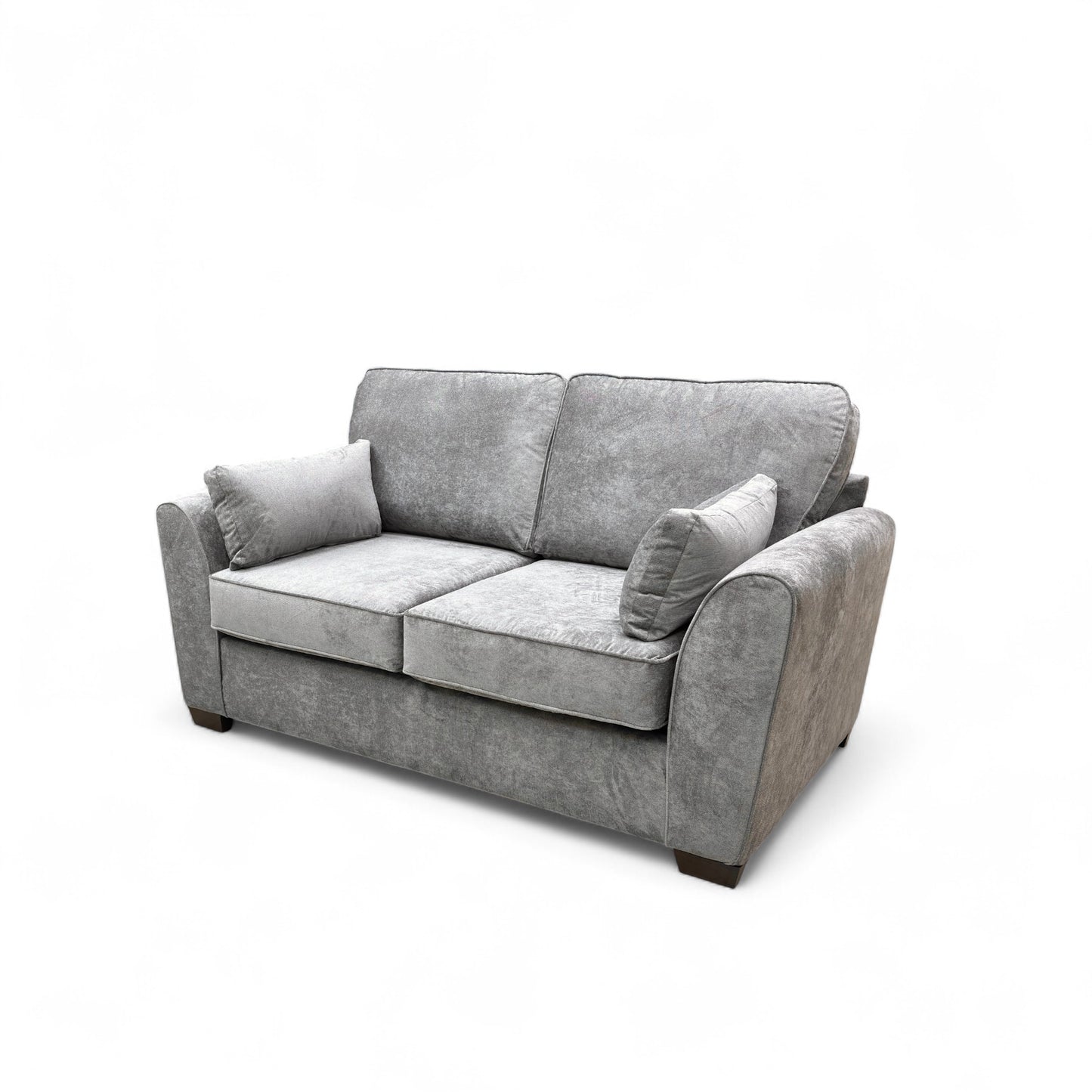 View showing the two main seat cushions and the two back cushions of the sofa.