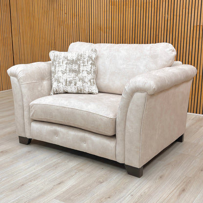 ‘Aura’ Kenzo Cream Dw Ft Velvet Classic Back Love Chair