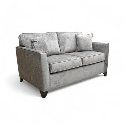 View showing the two main seat cushions and the two back cushions of the sofa.