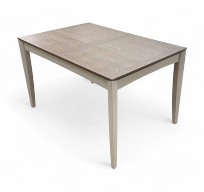 ‘Skye’ Two-Tone Grey Finish Solid White Oak Medium Extendable Dining Table