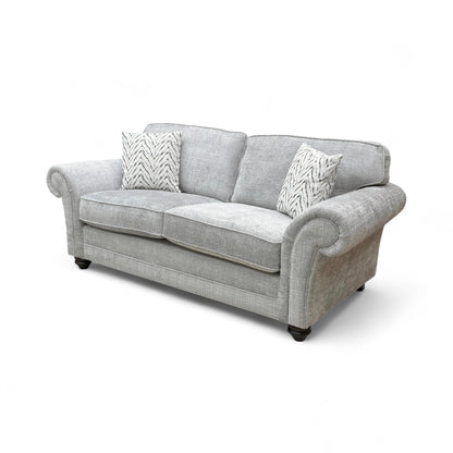 A rear view of the sofa, showing the back design and the overall modern structure.