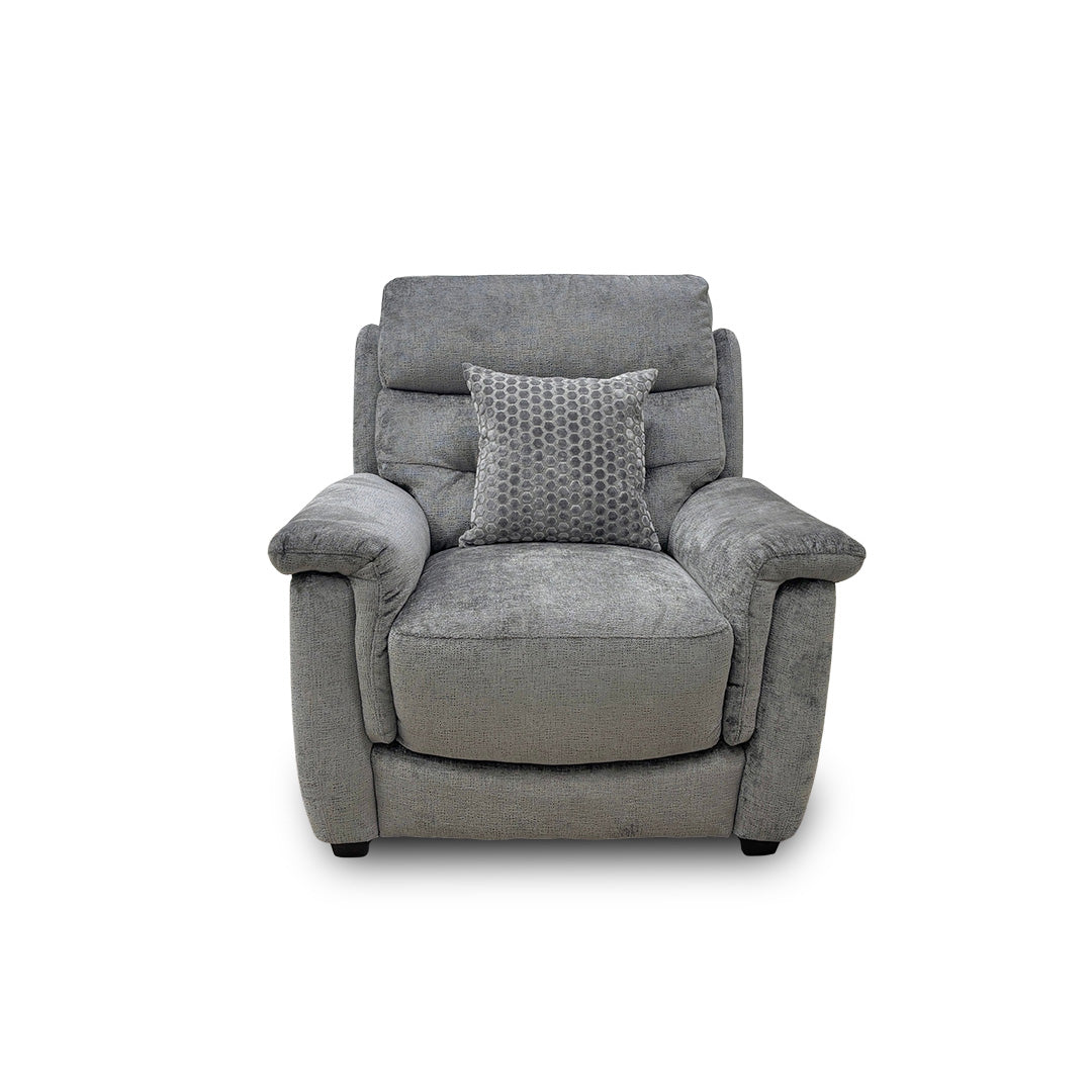 'Springer' Fab-nts-R07 Pewter Fabric Armchair