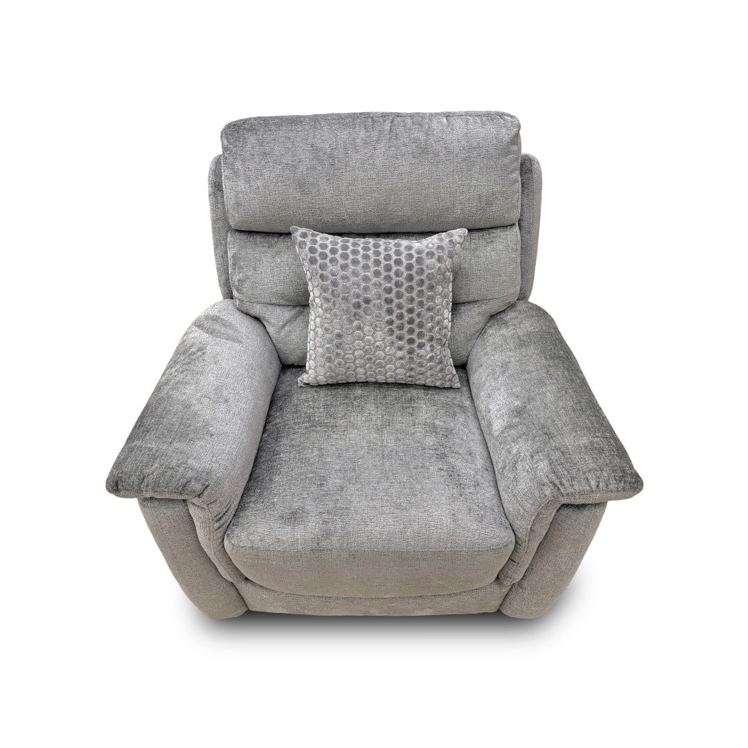 'Springer' Fab-nts-R07 Pewter Fabric Armchair