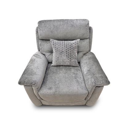 'Springer' Fab-nts-R07 Pewter Fabric Armchair
