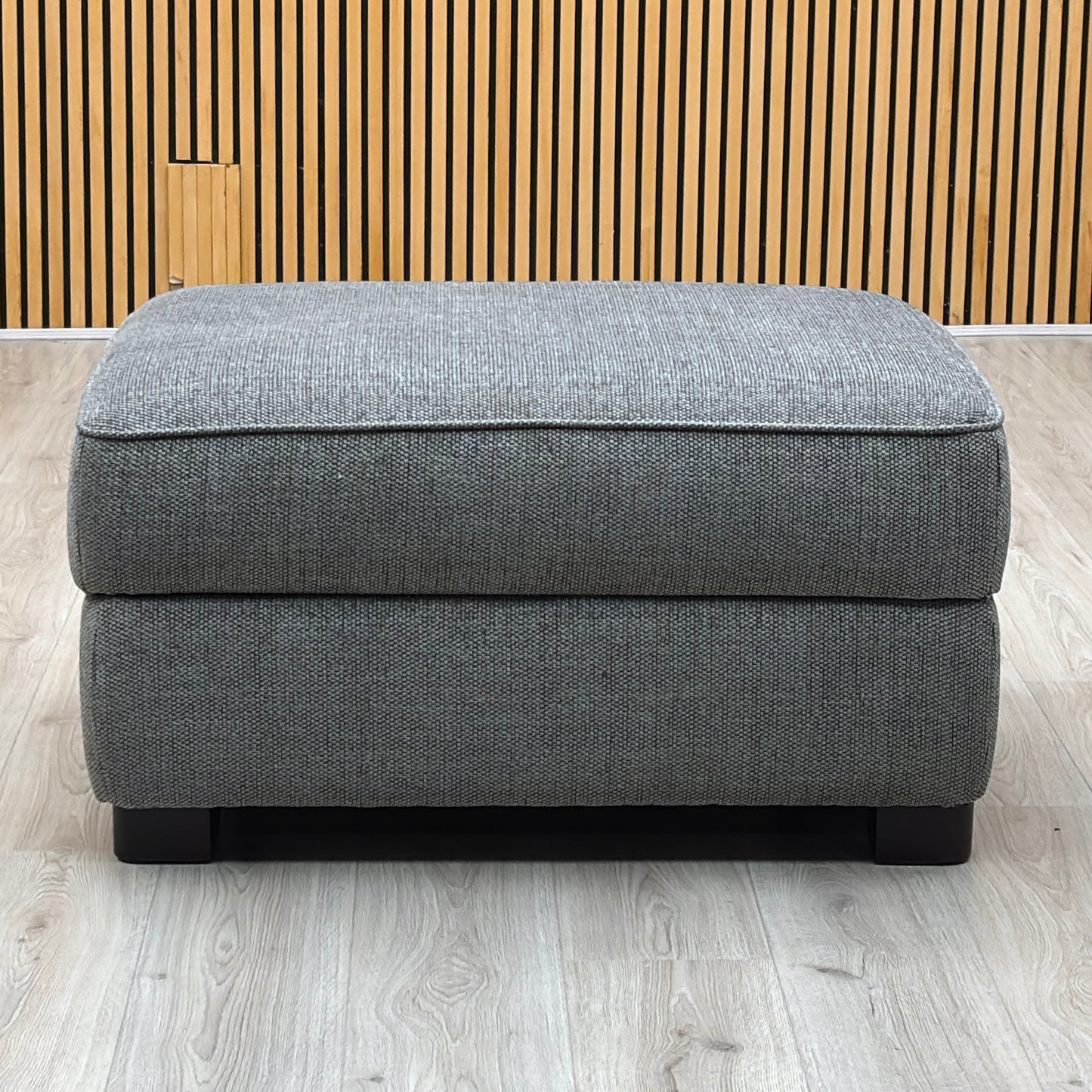 ‘Elora’ Kento 301 Warm Grey Dbf Fabric Large Storage Footstool
