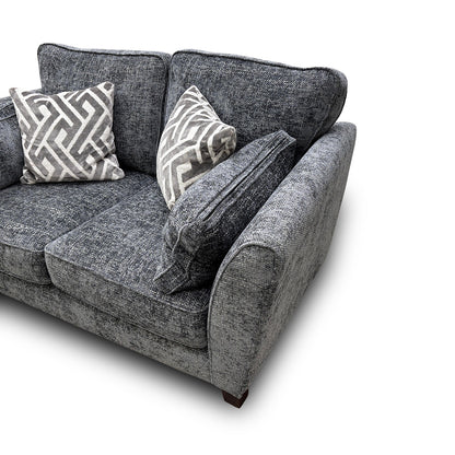 'Tabitha' Slate Woven Fabric 2 Seater Sofa