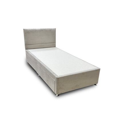 'Capella' Milan Stone 2 Draw Bed + Headboard - Single