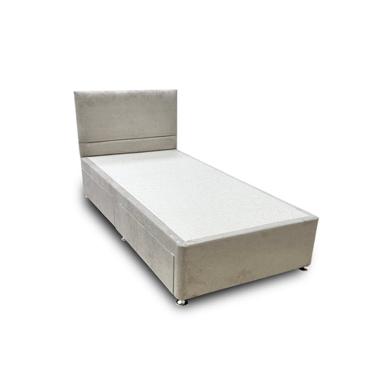 'Capella' Milan Stone 2 Draw Bed + Headboard - Single