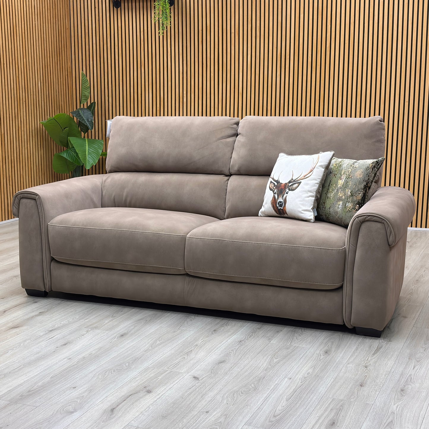 ‘Nixon’ Dexter Sand 43507 Fabric 3 Seater Sofa