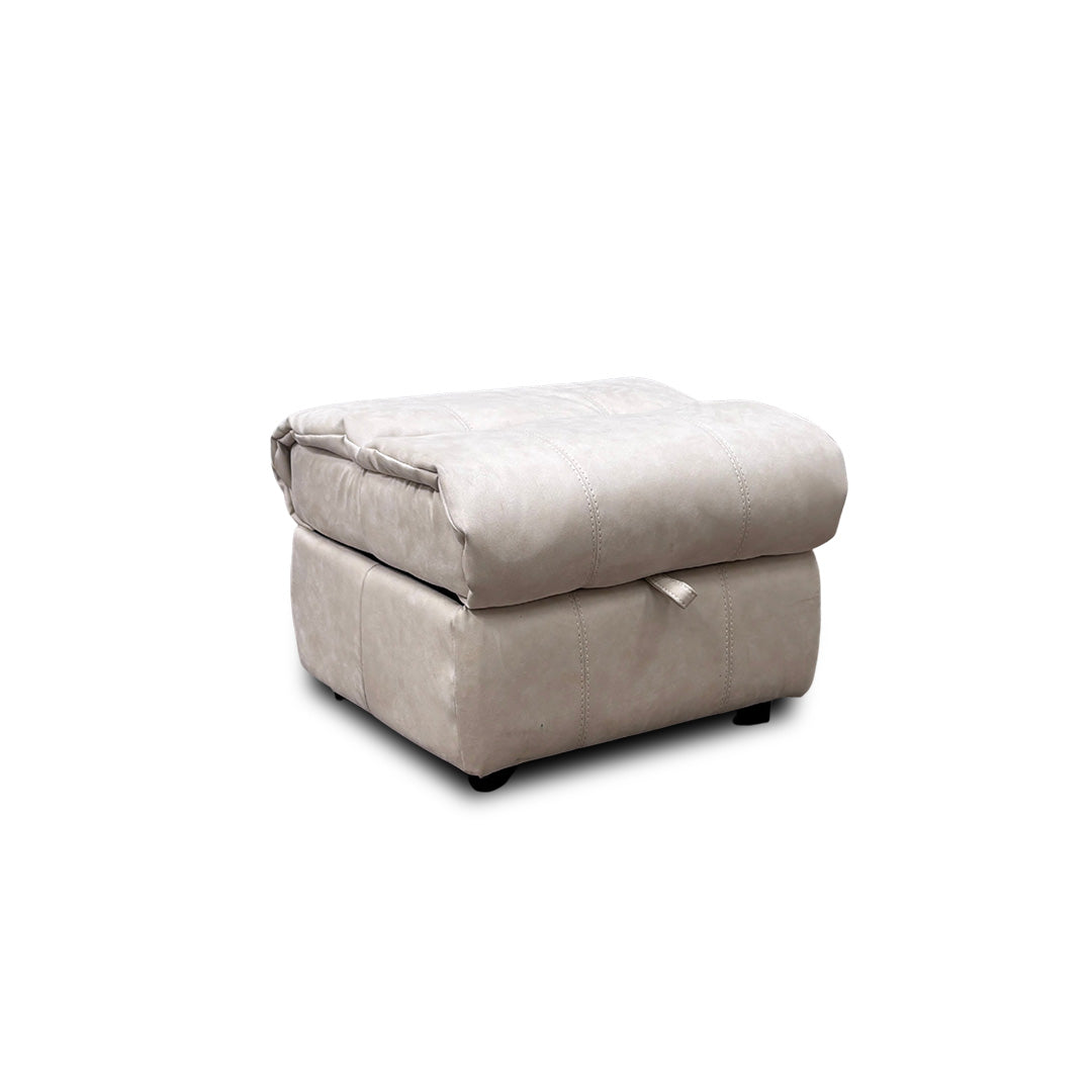 'Moreno' Bfa-Bnn-R26 Cream Fabric Storage Footstool