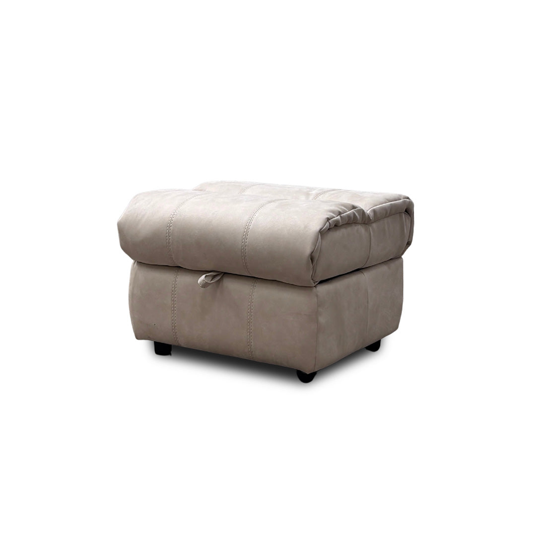 'Moreno' Bfa-Bnn-R26 Cream Fabric Storage Footstool