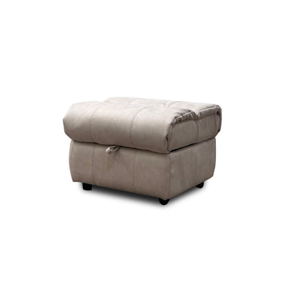 'Moreno' Bfa-Bnn-R26 Cream Fabric Storage Footstool