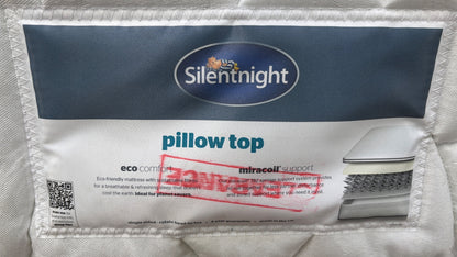 Silentnight Pillowtop Miracoil Support Mattress - Double