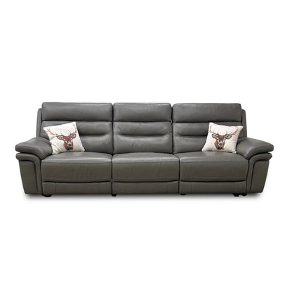 'Berlin' Piompo Lx-6404 Leather 4 Seater Power Recliner Split Sofa