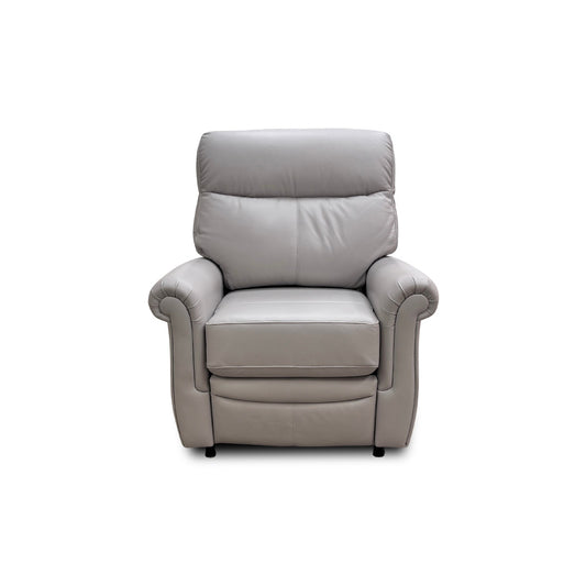G Plan 'Avon' H006 Oxford Light Grey Leather Lift and Rise Recliner Armchair