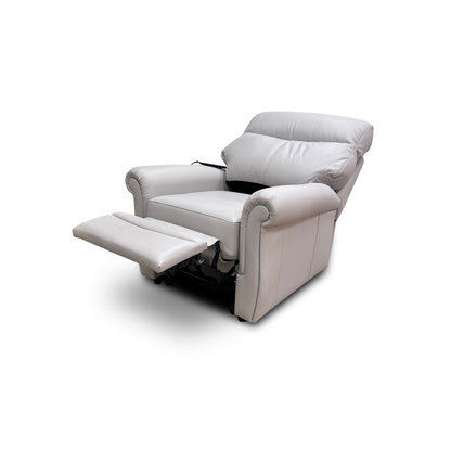 G Plan 'Avon' H006 Oxford Light Grey Leather Lift and Rise Recliner Armchair