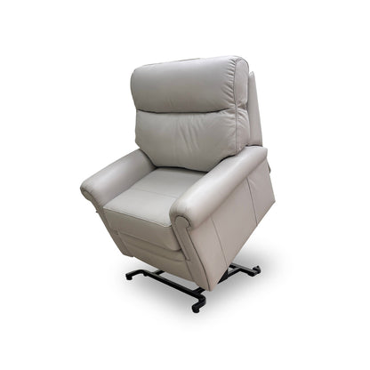 G Plan 'Avon' H006 Oxford Light Grey Leather Lift and Rise Recliner Armchair