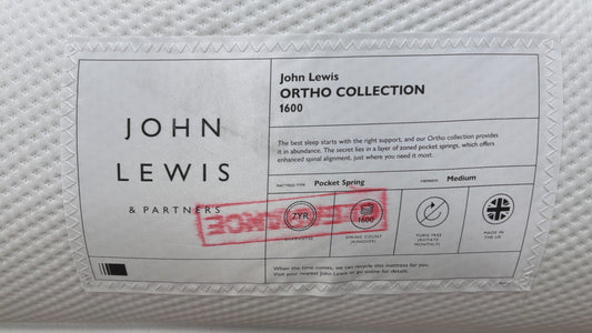 John Lewis 1600 Pocket Spring Ortho Collection Mattress - King