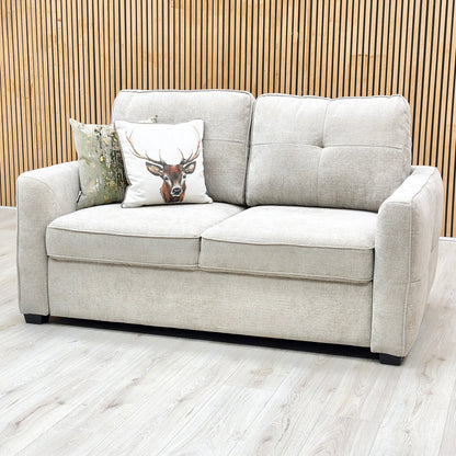 ‘Karen’ Beige Fabric 2 Seater Sofa Bed