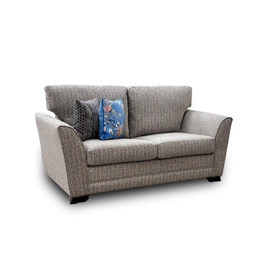 'Poppy' Grey Combintion Woven Fabric Large 2 Seater Sofa Bed