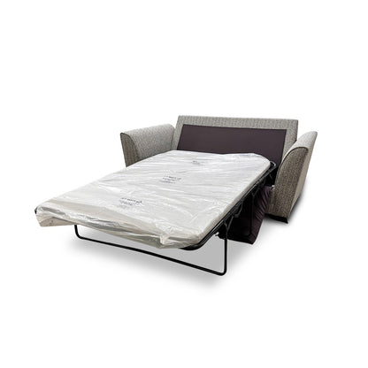 'Poppy' Grey Combintion Woven Fabric Large 2 Seater Sofa Bed