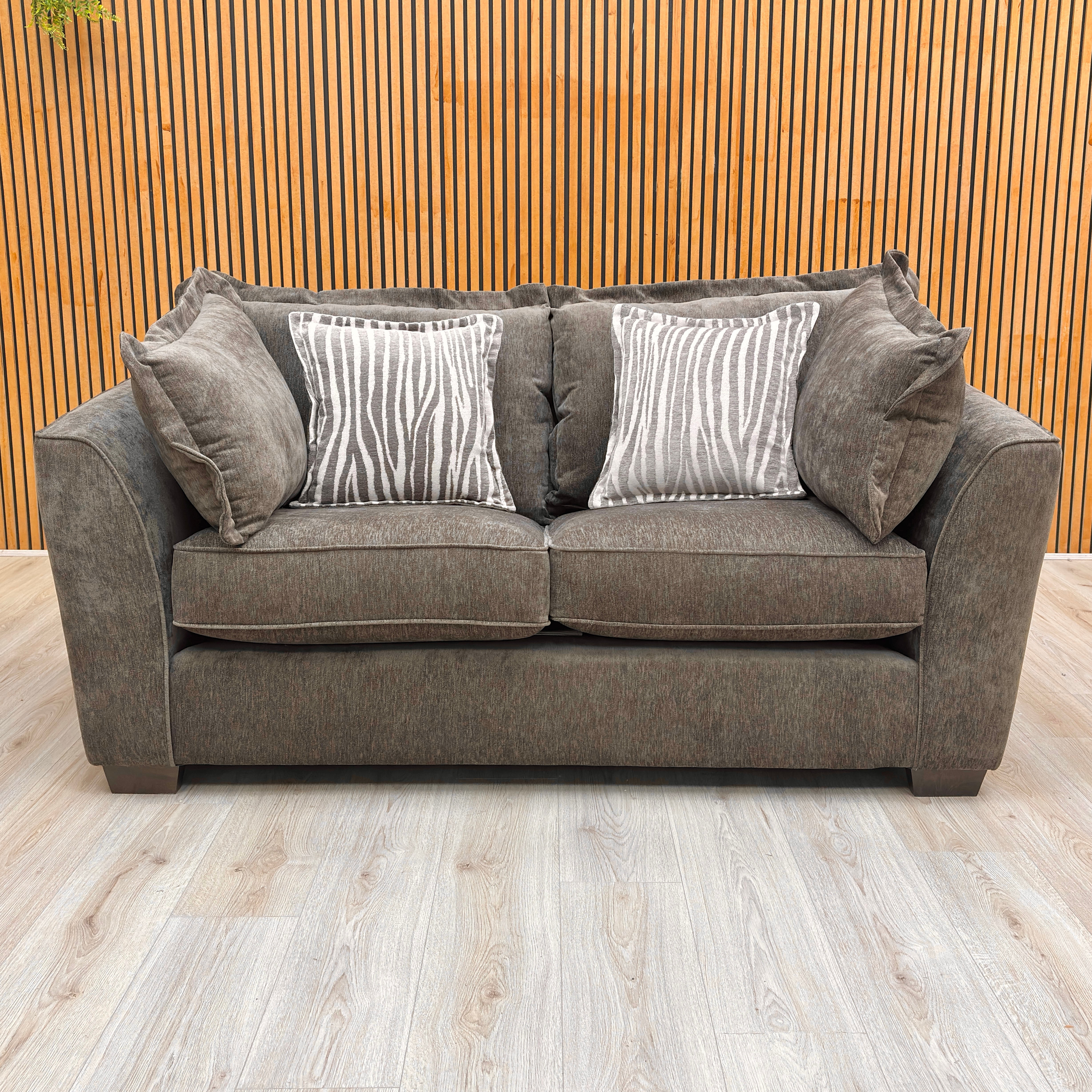 Thornbrook 'Finchley' Moleskin Brown Chenille Fabric Classic Back
