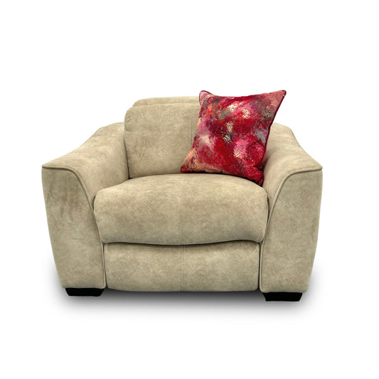 ‘Xavier’ Power Recliner Bfa-Bnn-R26 Cream Velvet Armchair