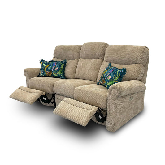 G Plan ‘Avon’ A801 Faro Mist 3 Seater Fabric Power Recliner Sofa