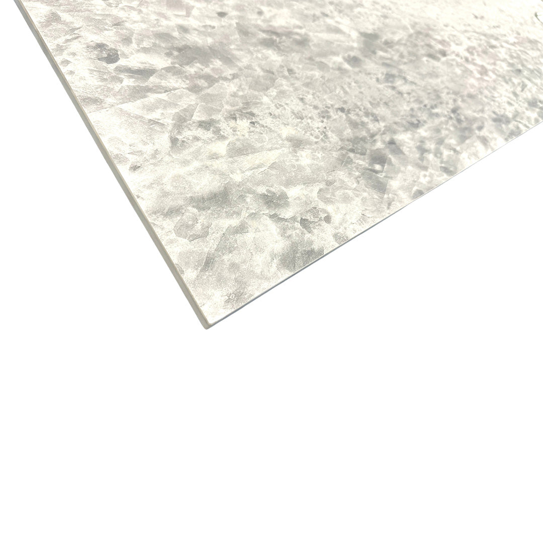 ‘Warrior’ Crystal White Sintered Stone Extending Dining Table