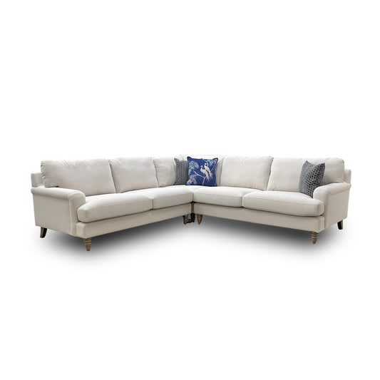 'Livie' Natural Livie Fabric 2 Corner 2 Sofa