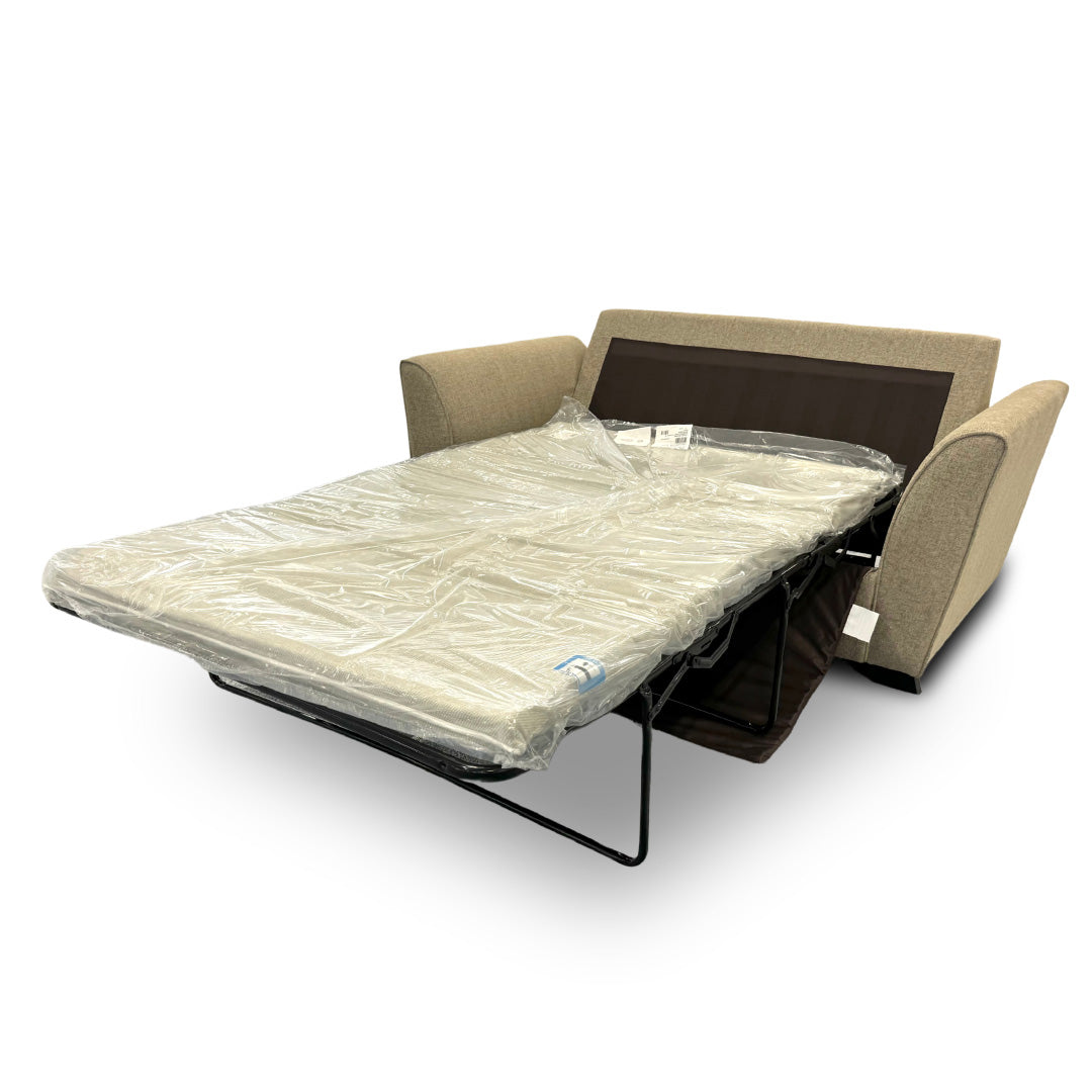 ‘Poppy’ Oatmeal Tight Weave Large 2 Seater Sofa Bed